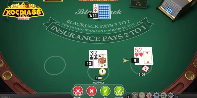 Luật chơi Blackjack XOCDIA88 cơ bản